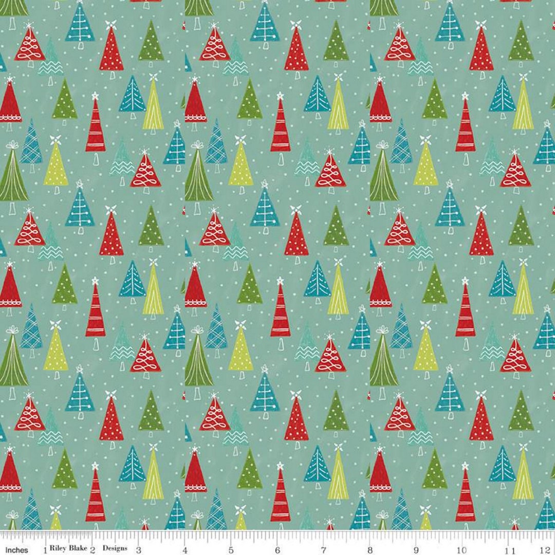SNOWED IN - Trees - Glacier - by Heather Peterson - Riley Blake Designs ...