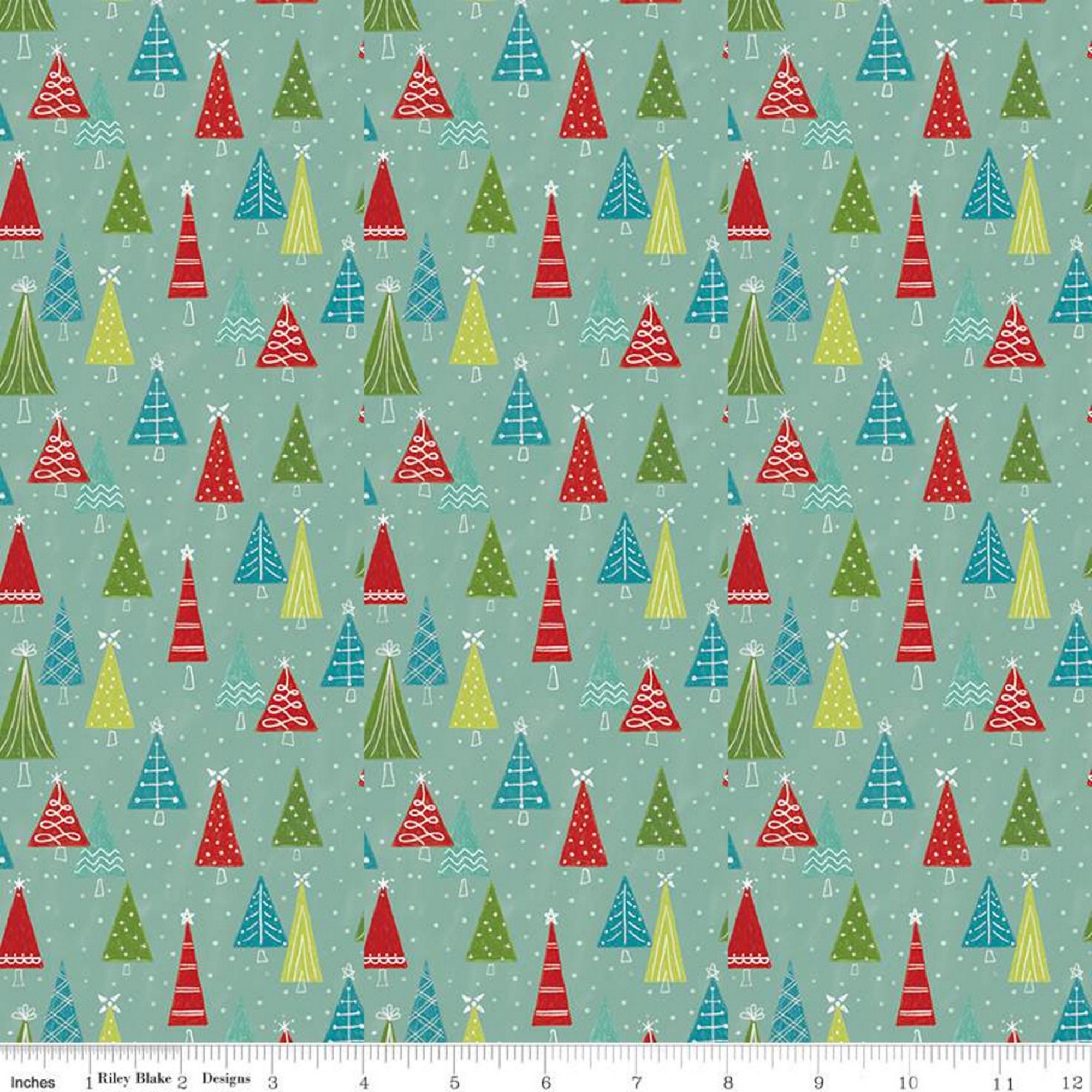 SNOWED IN - Trees - Glacier - by Heather Peterson - Riley Blake Designs ...