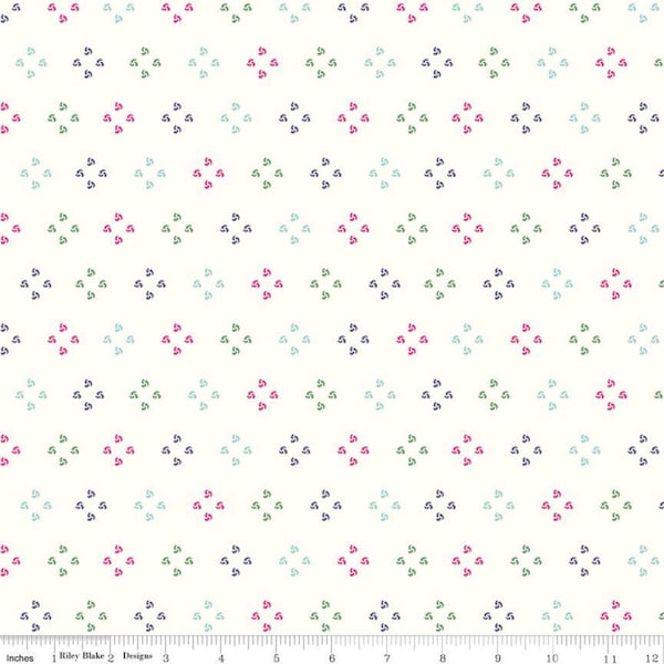 French Knots - Cloud - POPPY & POSEY - by Dodi Lee Poulsen - Riley Blake Designs - Quilting Cotton Fabric - C10584-CLOUD