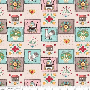 FLEA MARKET - Kitchen on Multi color Quilting Cotton Fabric - Lori Holt of Bee in My Bonnet - Riley Blake Designs - C10228-KITCHEN