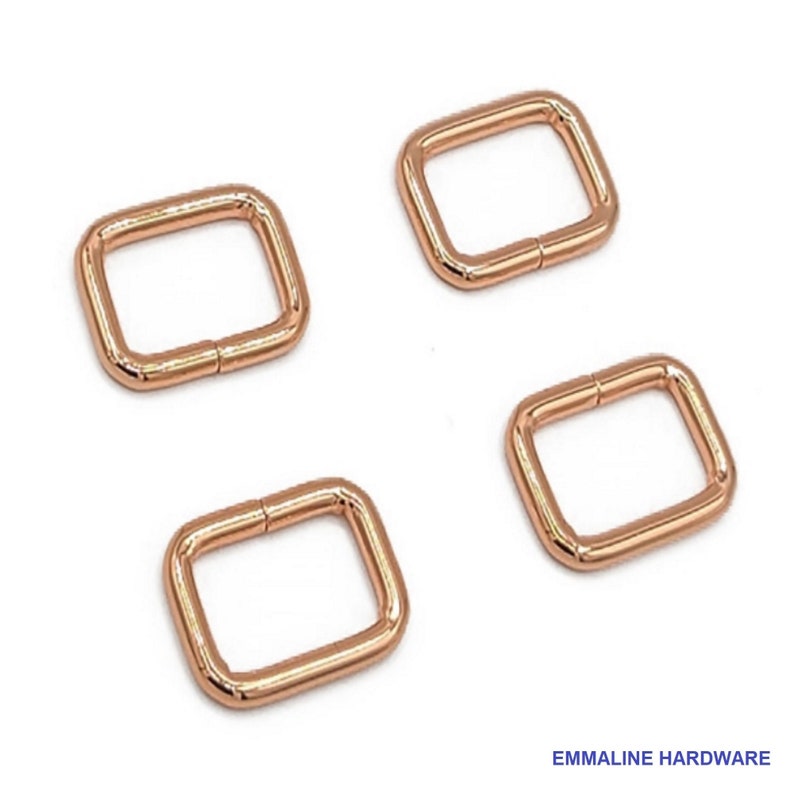 REC-34INCH Bag Hardware by Emmaline - 18mm Rectangle Ring .75 Inch 34 inch Multiple Colors