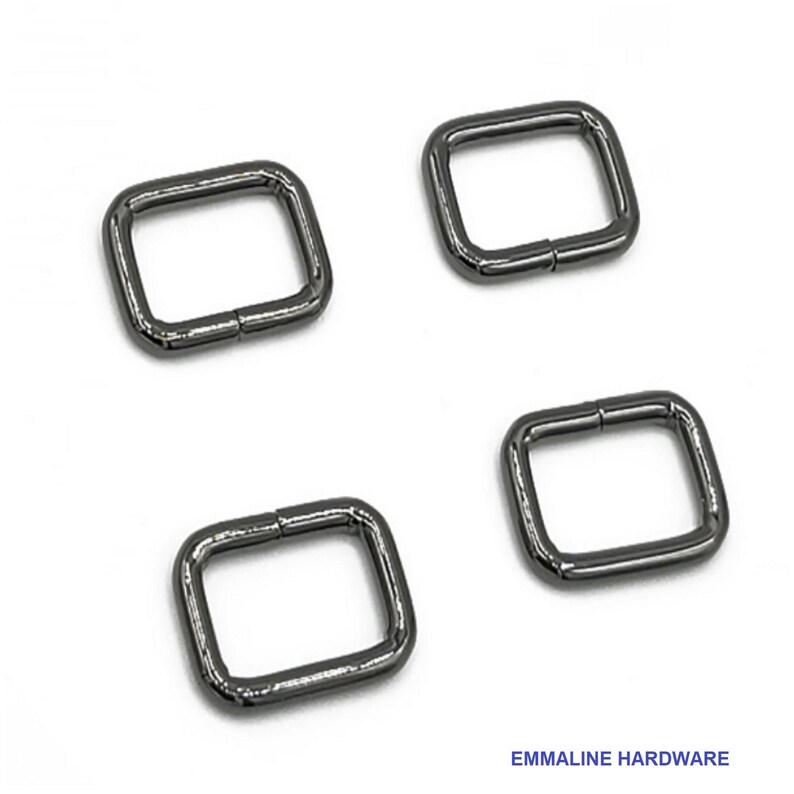 REC-34INCH Bag Hardware by Emmaline - 18mm Rectangle Ring .75 Inch 34 inch Multiple Colors