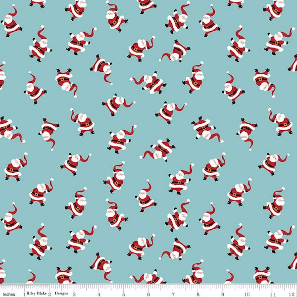 Dancing Santas - Bear Lake - SANTA CLAUS LANE - by Melissa Mortenson of Polka Dot Chair - Riley Blake Designs - Quilting - C9612-Bearlake