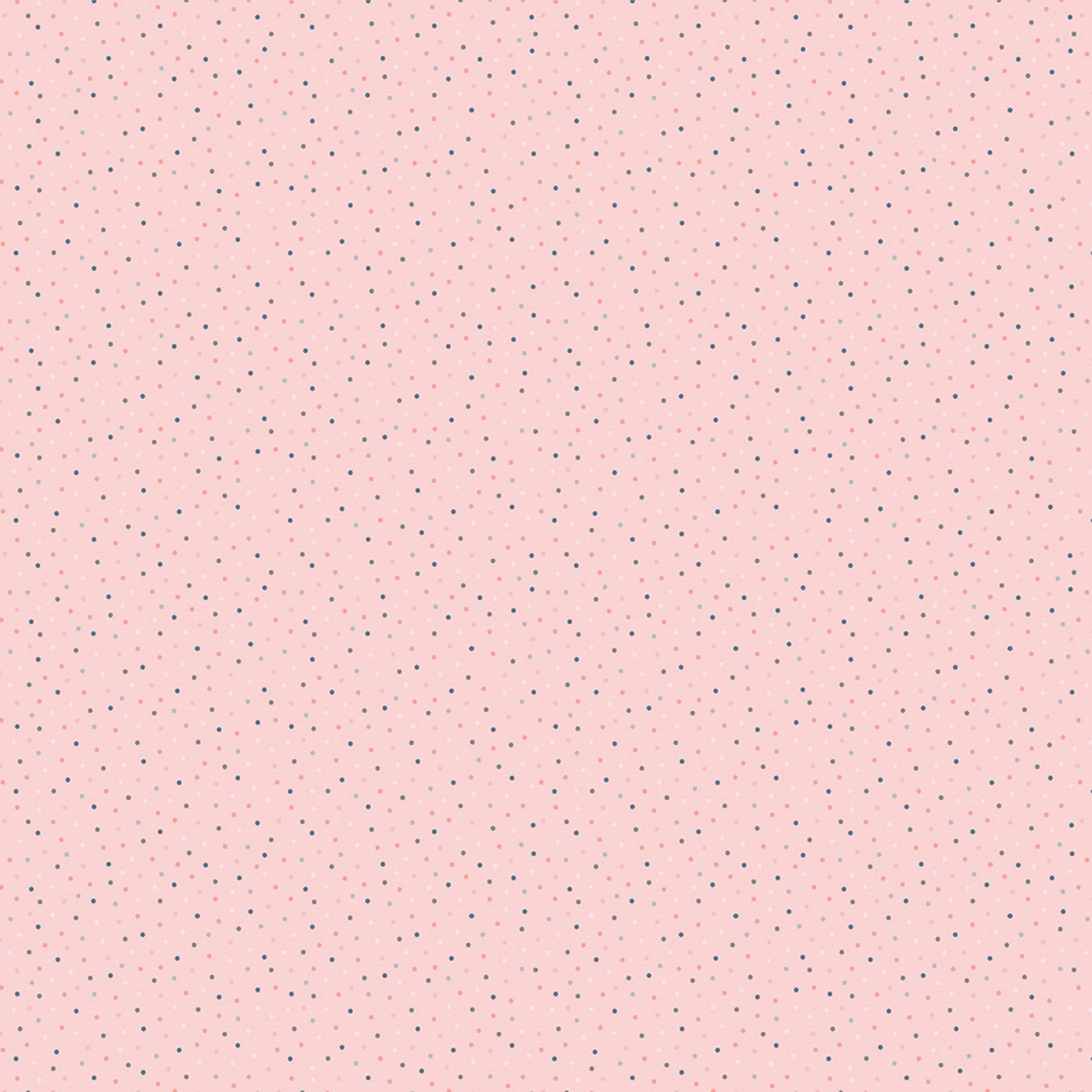COUNTRY CONFETTI - Confetti on Pink/ Strawberry Lemonade colored Quilting Cotton Fabric - by Poppie Cotton Fabrics - ( CC20180-PINK )