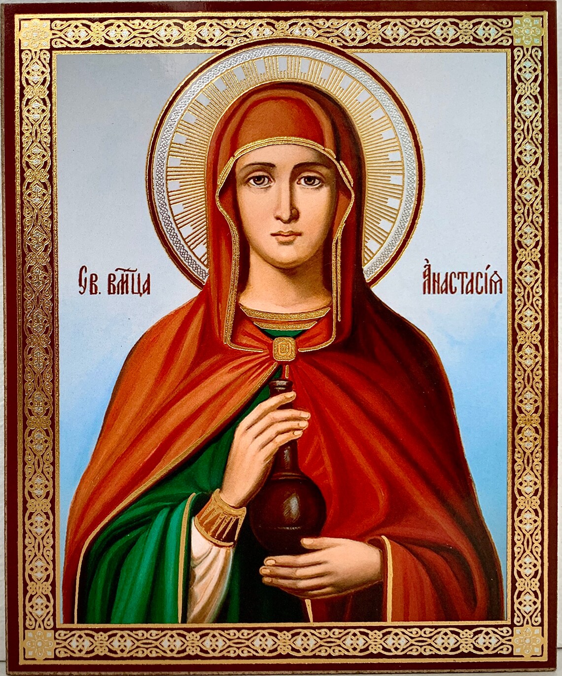 St Anastasia icon Saint Anastasia of Sirmium Etsy