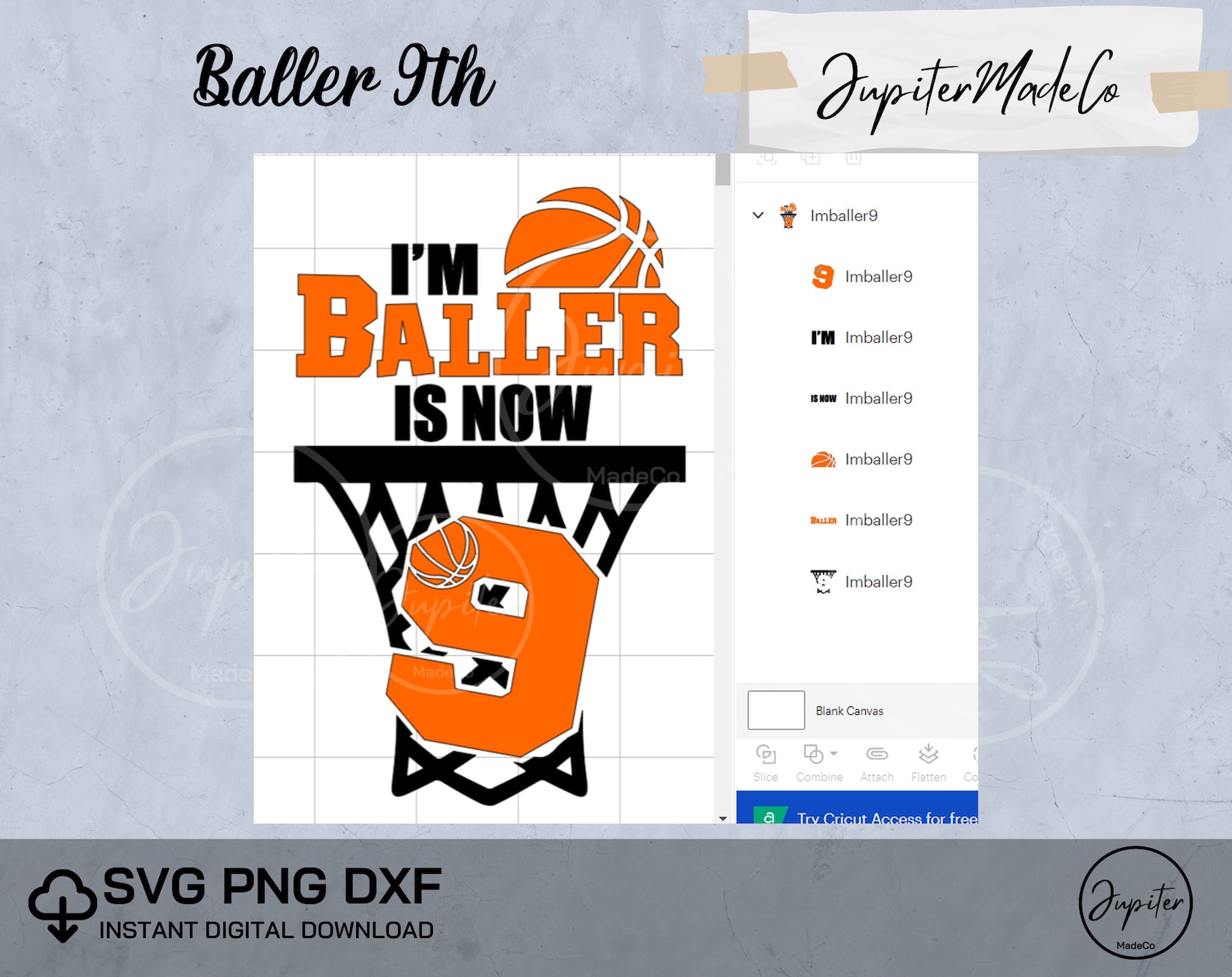 I'm Baller is Now 9 Svg , 9th Birthday Basketball , Baller Birthday ...