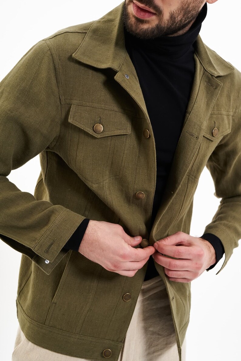 green fall jacket men's