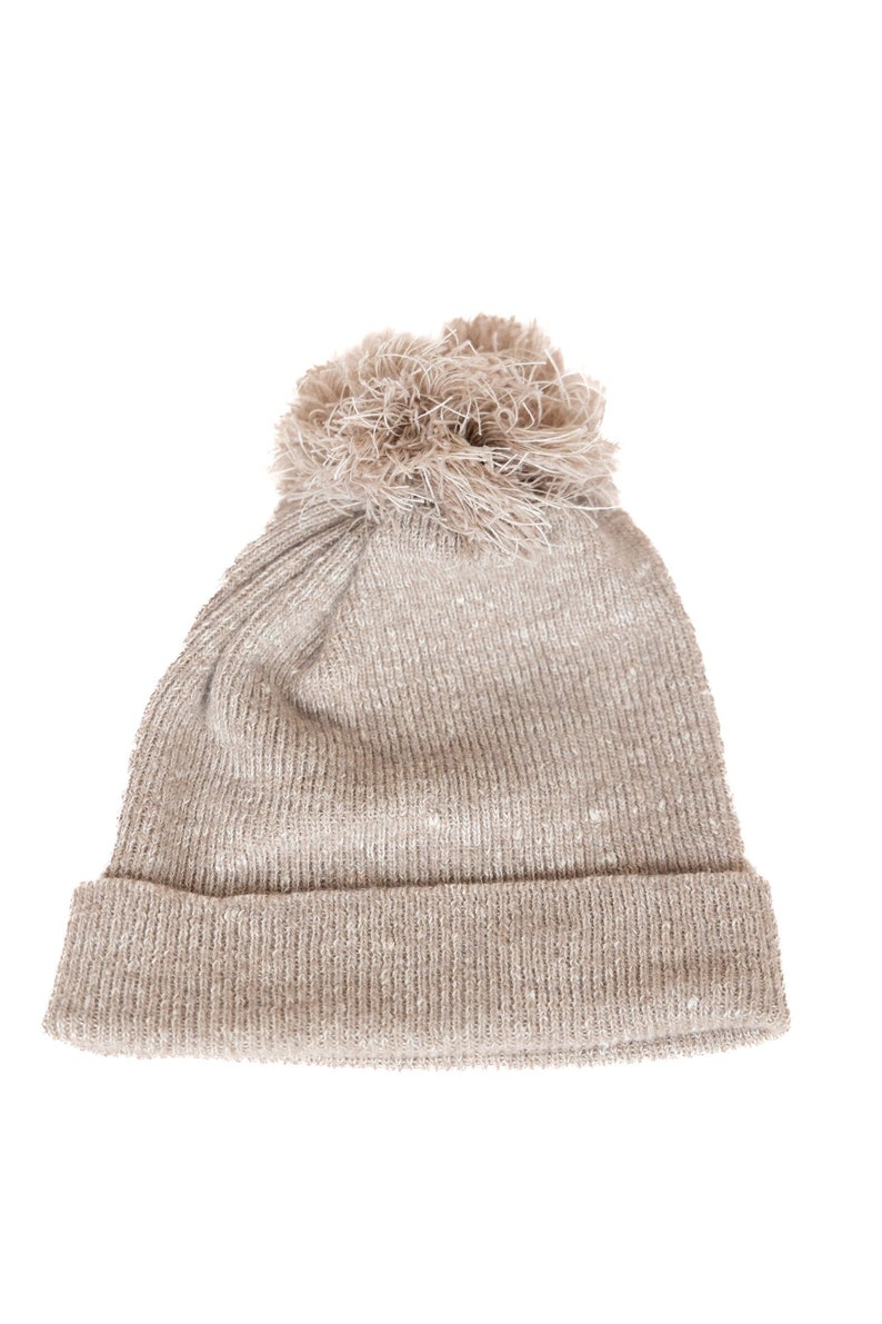 The Hemp Wool Bobble Beanie - Beige