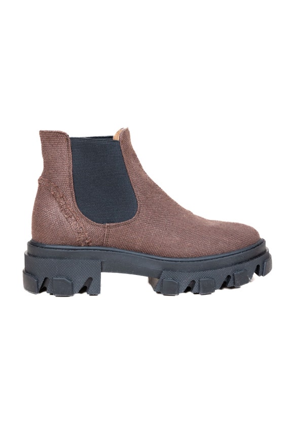 Canvas chelsea boots hotsell