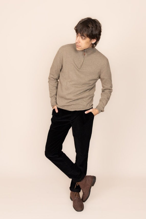 Pull homme beige new arrivals