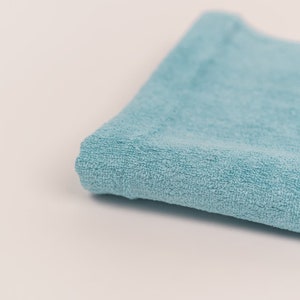Linen Bathroom Towels Set, Beach Towels, SPA Sauna Towel, European Linen, Flax towel, Turkish Cotton, Waffle, Travelling, Organic Blue image 7