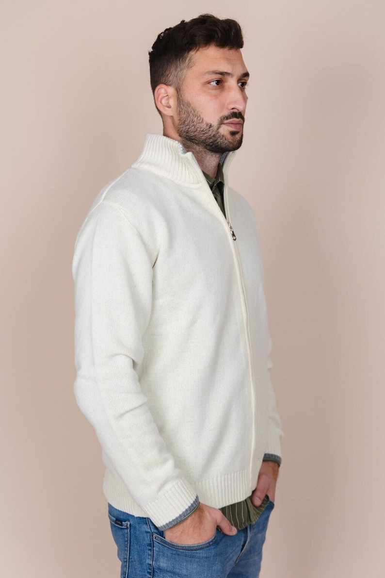 The Rodna Wool Cardigan - White