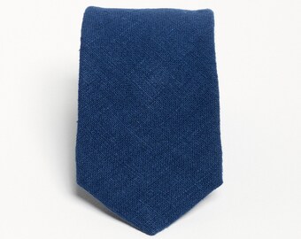 Corbata de hombre 100% cáñamo, hecha a mano, sostenible, orgánica, regalo para él, corbata vegana, funky, boda de cáñamo, elegante, corbata de cáñamo azul