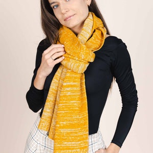 The Hemp & Wool Scarf - Mustard