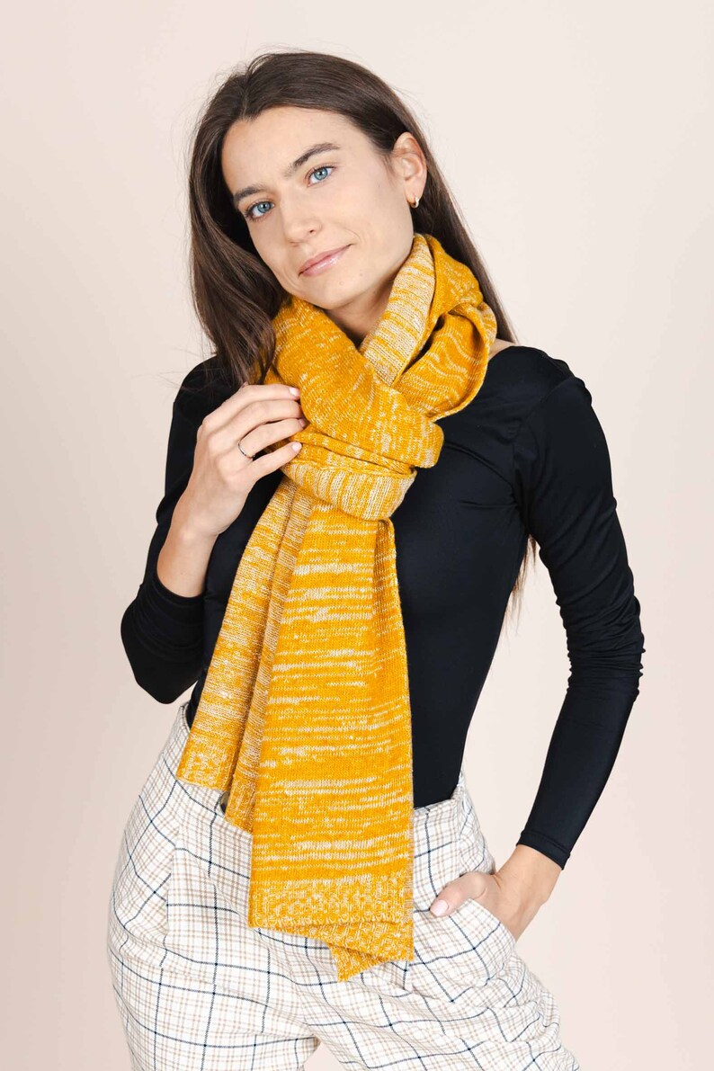 The Hemp & Wool Scarf - Mustard