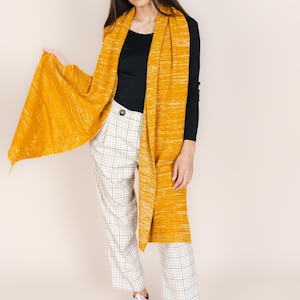 The Hemp & Wool Scarf - Mustard