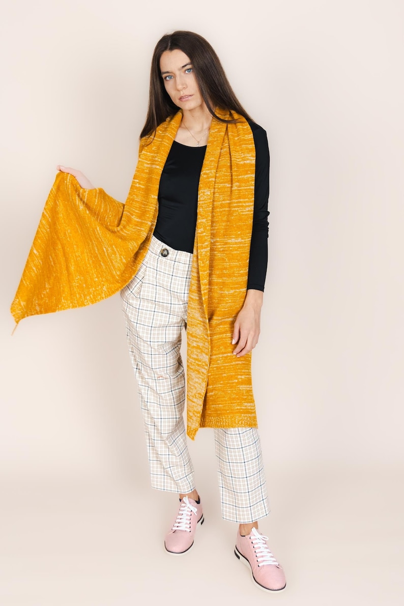 The Hemp & Wool Scarf - Mustard