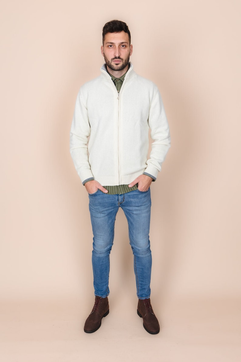 The Rodna Wool Cardigan - White