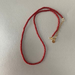 Collier CORALIE en corail naturel