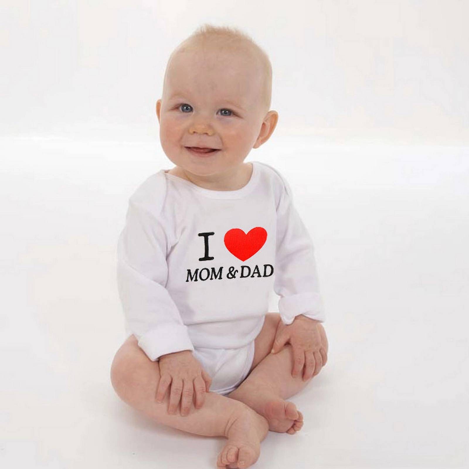 Baby Clothes Mom Plus Dad Equals Me New Fashion Baby Bodysuits Etsy