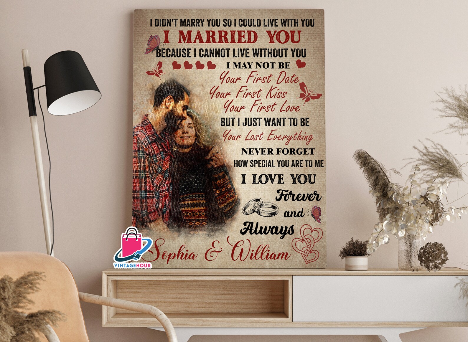 Personalized Couple Canvas Wall Art Customized Couple Print Etsy