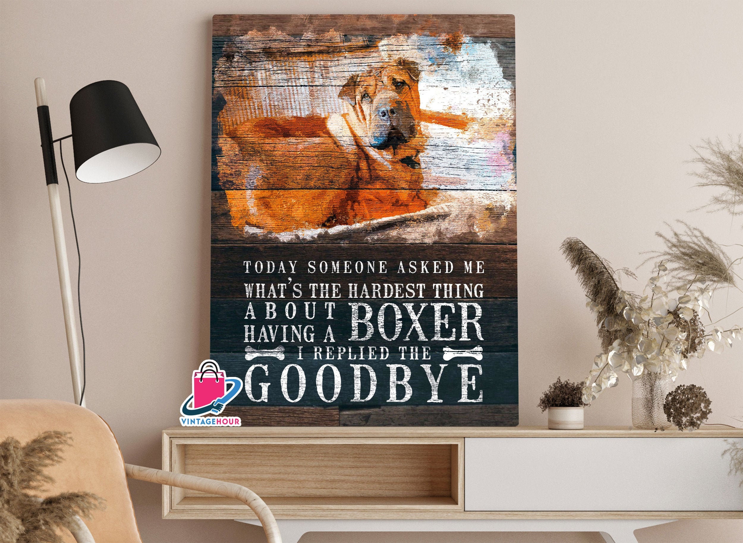 Personalized Dog Memorial Canvas Wall Art Custom Canvas Wall Etsy