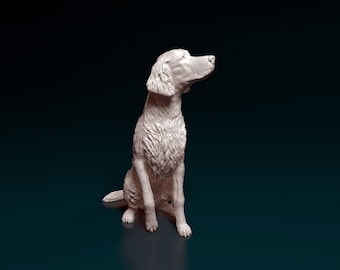 Irish Setter Figurine 3D Printed Dog Memorial or Shelf Decoration