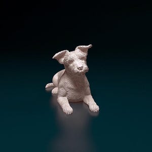 Figura de Yorkshire Terrier impresa en 3D, escultura conmemorativa para mascotas, regalo para amantes de los perros, decoración del hogar