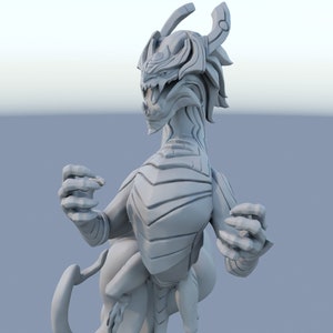 League of Legends Aurelion Sol Figurine 3D Printed Collectible for Your Gaming Haven Ready to Painting image 5