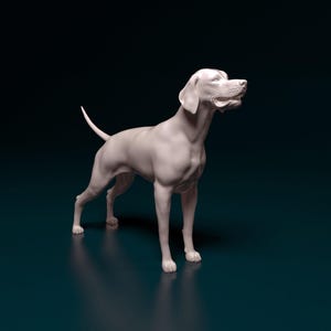 Engels wijzerbeeldje 3D-geprint hondensculptuur voor cadeau- of herdenkingsdisplay