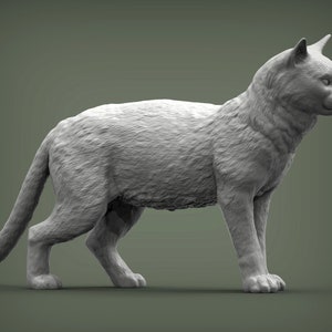 3D Printed Cat – Cute Cat Figurine, Handmade Pet Sculpture, Home Decor Gift