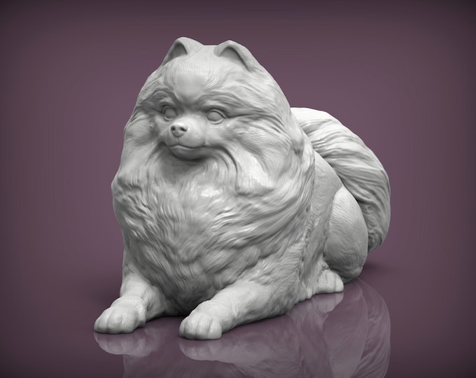 Pomeranian Wackelkopf Figur Für Auto-Armaturenbrett – Schwarz, Handbemalt, Ca. 8,9 Cm