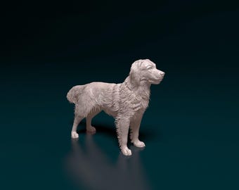 Kooikerhondje Figurine 3D Printed Dog Sculpture for Gift or Pet Memorial Display