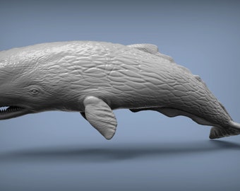 3D Printed Sperm Whale Statue