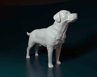 Labrador Retriever Figurine | 3D Printed Dog Statue | Lab Lover Gift | Pet Memorial Decor | Custom Desktop Puppy Sculpture