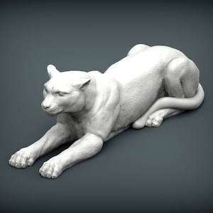 3D Printed Cheetah Statue