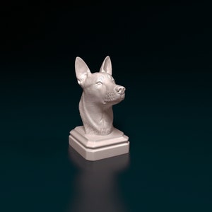 Exquisite 3D Printed Malinois Sculpture - Unique Home Decor and Gift for Belgian Shepherd Enthusiasts!