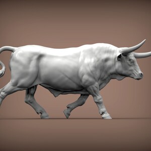 3D Printed Texas Longhorn Sculpture – Iconic Bull Figurine, Western Decor, Rustic Ranch Display