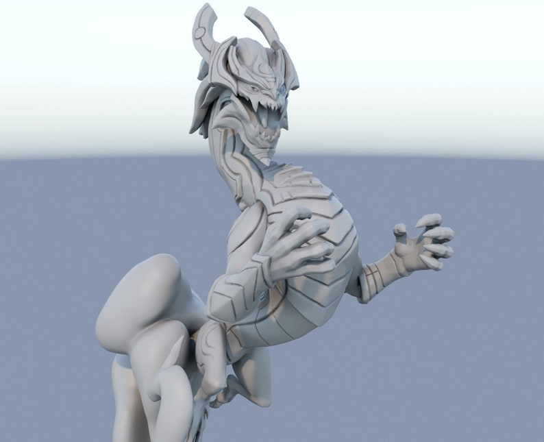 League of Legends Aurelion Sol Figurine 3D Printed Collectible for Your Gaming Haven Ready to Painting image 6