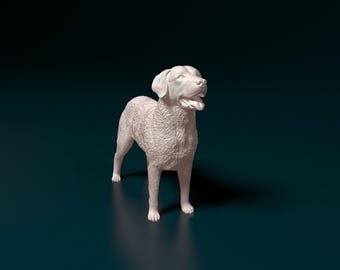 Chesapeake Bay Retriever Figurine 3D Printed Dog Sculpture for Gift or Memorial