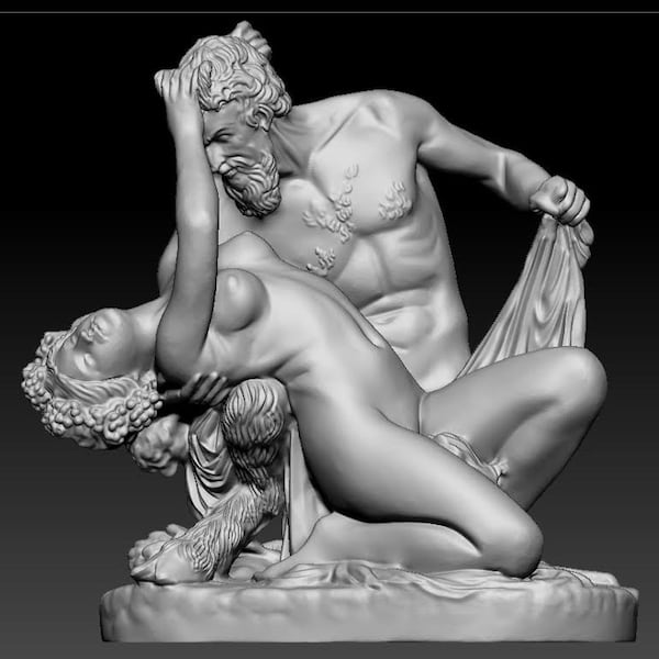 Besitzen Sie ein Stück Geschichte: 3D-gedruckte Satyre und Bacchante im Louvre, Paris - Replik in Museumsqualität