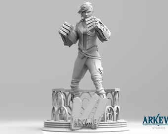 League of Legends Vi Figurine - 3D Printed Collectible - Ready to Painting