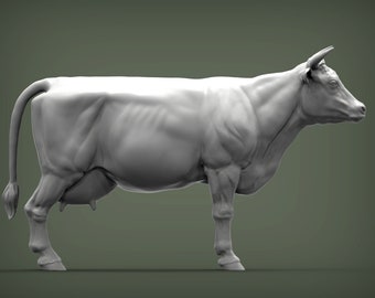 3D Printed Cow Statue