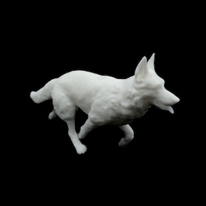 3D Printed German Shepherd – Realistic Dog Figurine, Handmade Pet Sculpture, Home Decor Gift