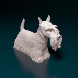 3D Printed Scottish Terrier – Dog Figurine, Mini Pet Sculpture, Home Decor, Dog Memorial Gift