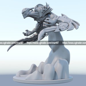 League of Legends Nocturne Figurine - 3D Printed Collectible for Your Gaming Haven -Ready to Painting