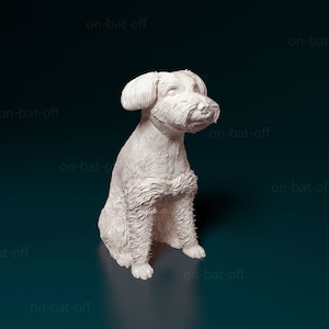 3D Printed Schnauzer Dog Statue