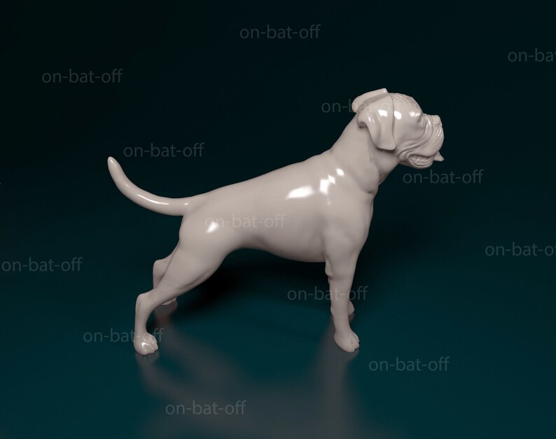 3D Printed Boxer Dog Statue Etsy