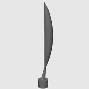 Pájaro impreso en 3D en el espacio: réplica de la escultura de Brâncuși, arte inspirado en el MoMA, decoración moderna para el hogar hecha a mano