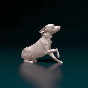 3D Printed Miniature Pinscher – Small Dog Figurine, Handmade Pet Sculpture, Home Decor Gift